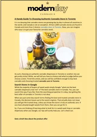 a handy guide to choosing authentic cannabis
