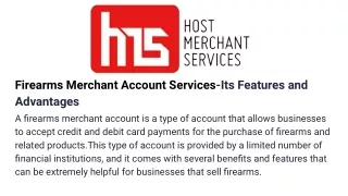 firearms merchant account services its features