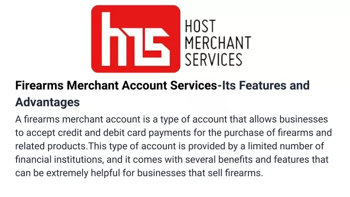 firearms merchant account services its features