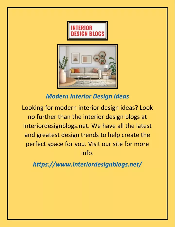 modern interior design ideas
