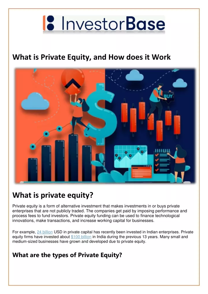 what is private equity and how does it work