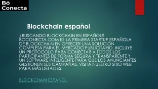 Blockchain español Boconecta.com