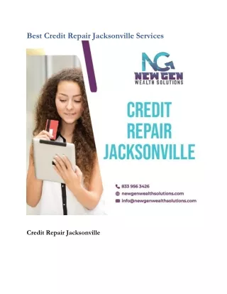 Best Credit Repair Jacksonville Services