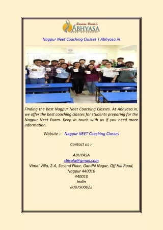 nagpur neet coaching classes abhyasa in