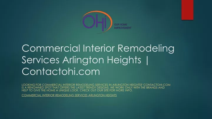 commercial interior remodeling services arlington heights contactohi com