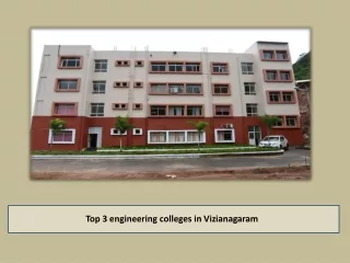 Top 3 engineering colleges in Vizianagaram