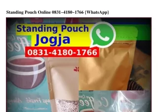 Standing Pouch Online O8౩l-ㄐl8O-l7ᏮᏮ(WA)