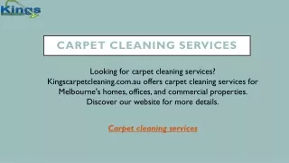 Carpet Cleaning Services  Kingscarpetcleaning.com.au