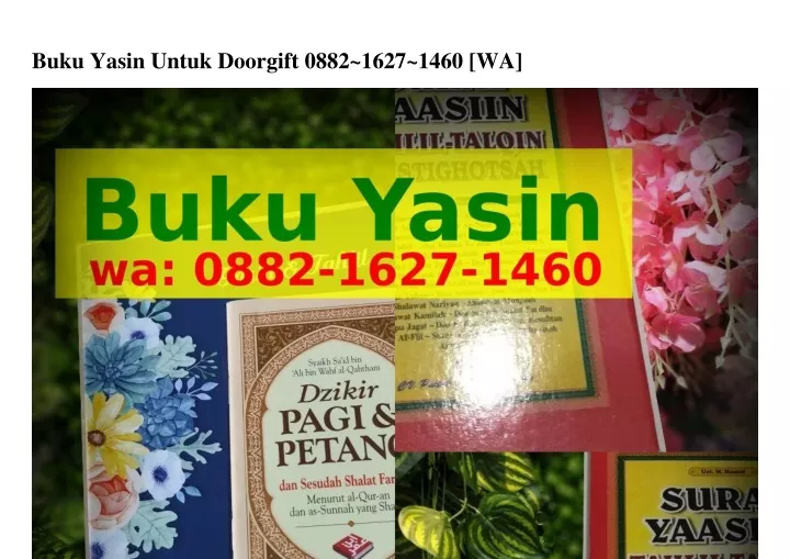 buku yasin untuk doorgift 0882 1627 1460 wa