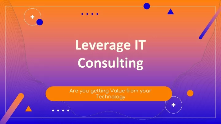 leverage it consulting