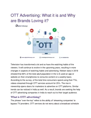 Why Do Brands Consider OTT Advertising