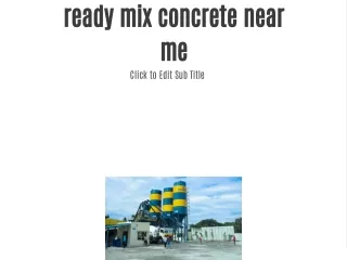 ready mix concrete near me
