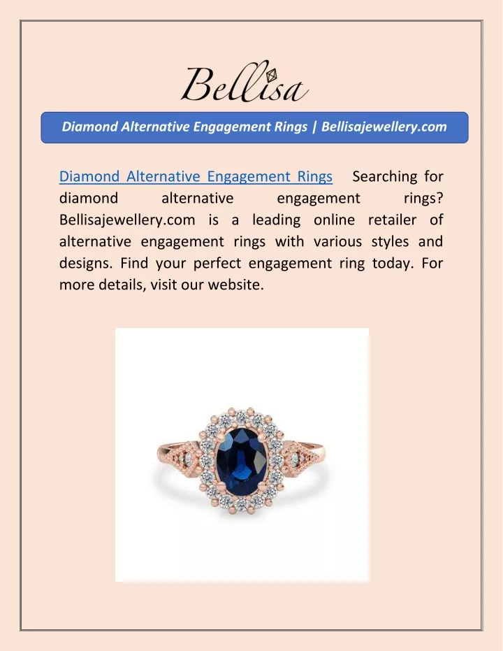 diamond alternative engagement rings