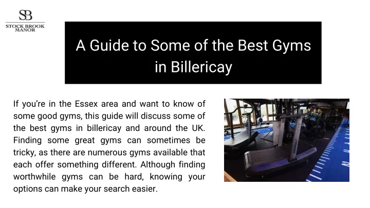 a guide to some of the best gyms in billericay