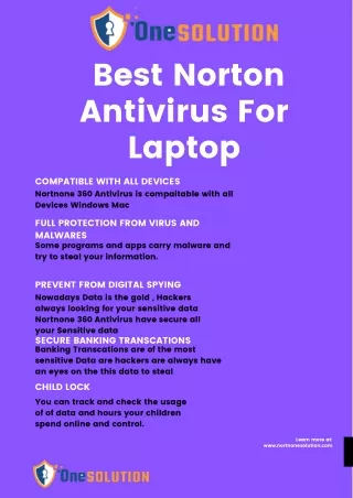 Best Norton Antivirus For Laptop