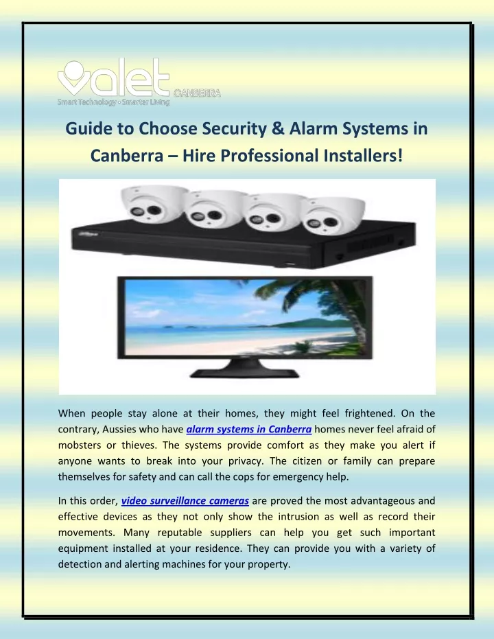 guide to choose security alarm systems