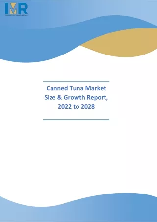 Canned Tuna market