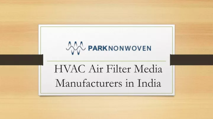 hvac air filter media manufacturers in india