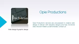Website Design Arvada | Web Graphic Design Littleton - Opie Productions