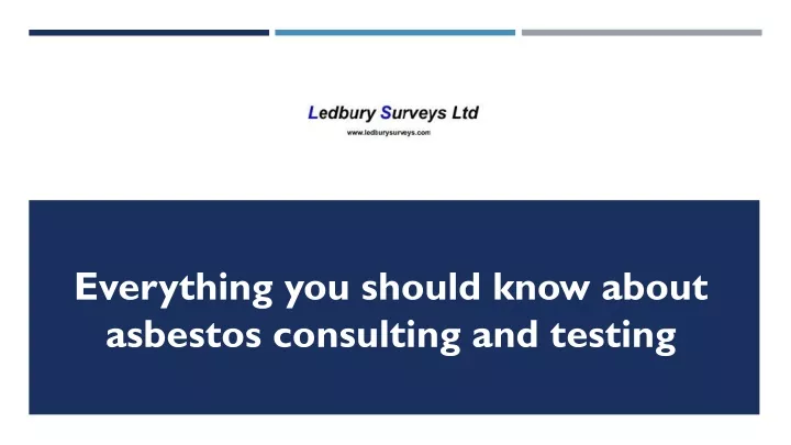 everything you should know about asbestos consulting and testing