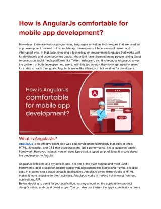 How is AngularJs comfortable for mobile app development_.docx