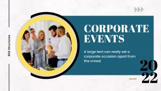 Corporate Event Management | Bild Structures