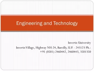 engineering and technology