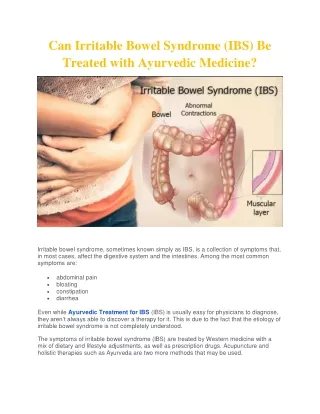 Can Irritable Bowel Syndrome (IBS) Be Treated with Ayurvedic Medicine?