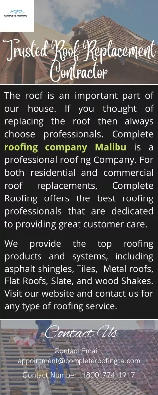 Trusted Roof Replacement Contractor