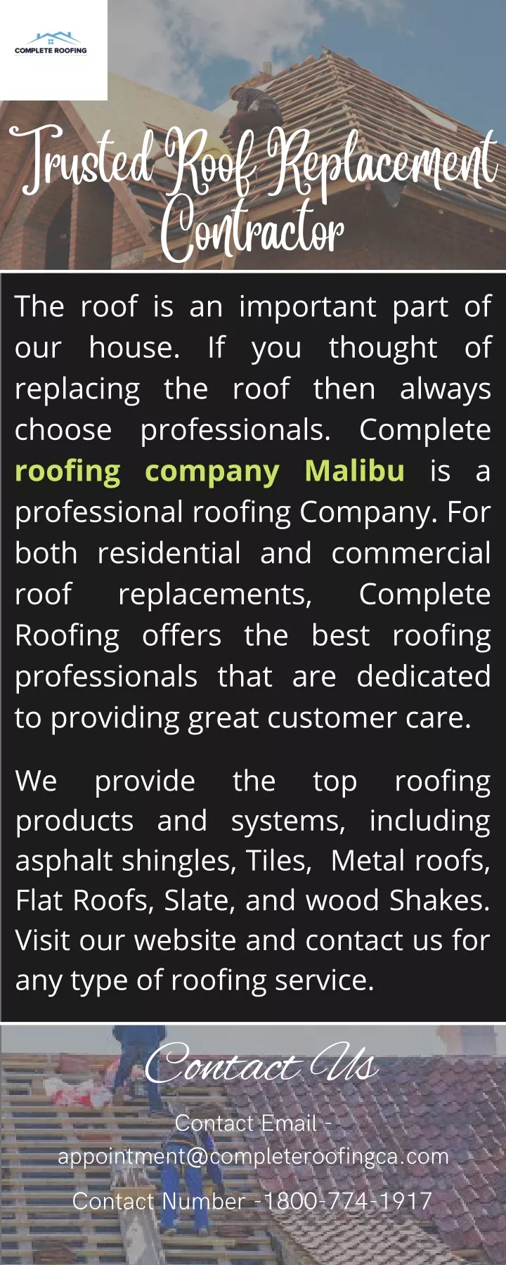 trusted roof replacement contractor the roof