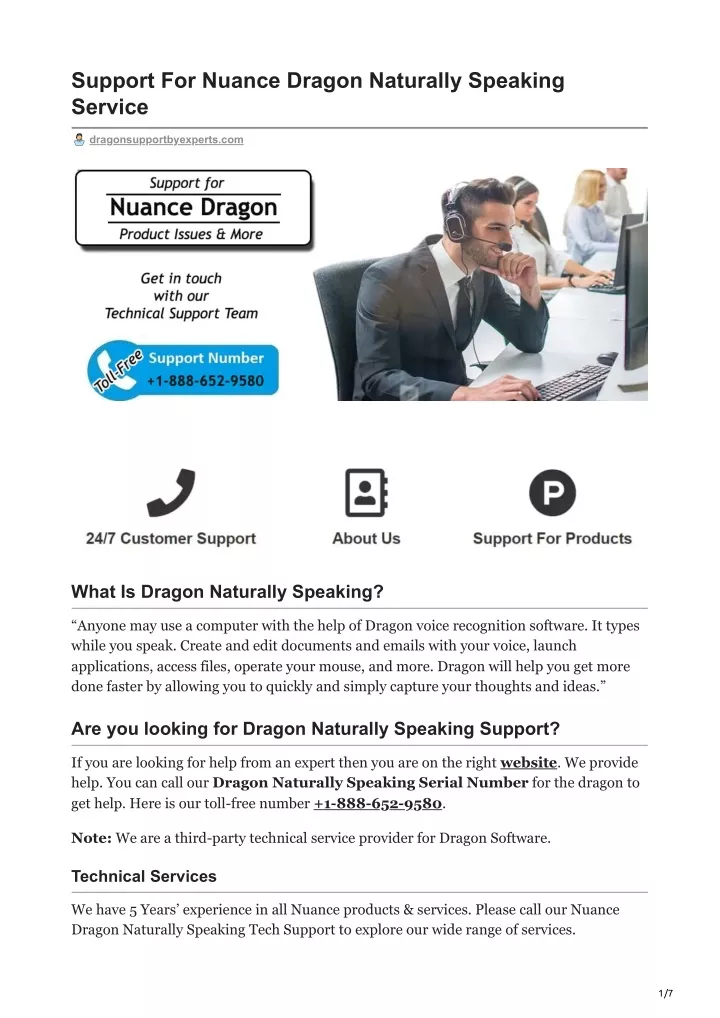 support for nuance dragon naturally speaking