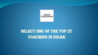 select one of the top iit coaching in sikar