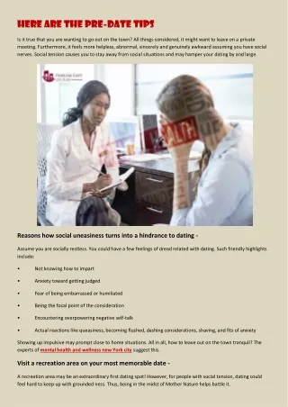 here are the pre date tips