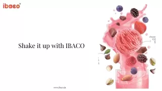 shake it up with ibaco