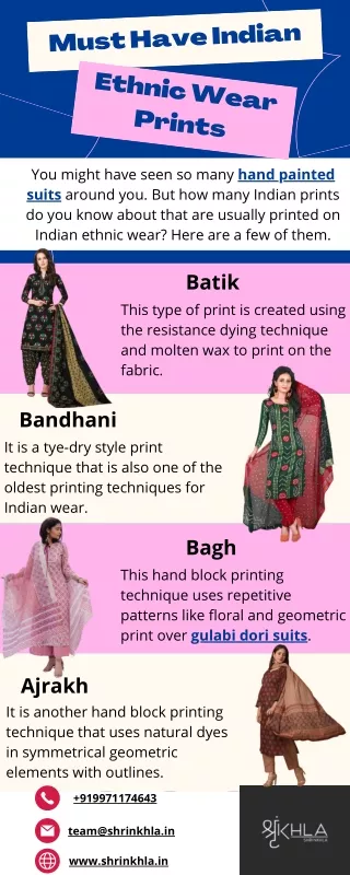 Indian Ethnic Wear Prints You Must Have In Your Wardrobe