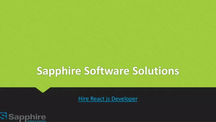 sapphire software solutions