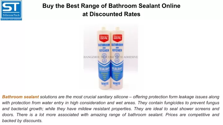 buy the best range of bathroom sealant online