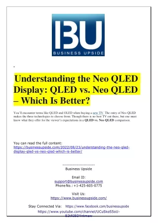 understanding the neo qled display qled