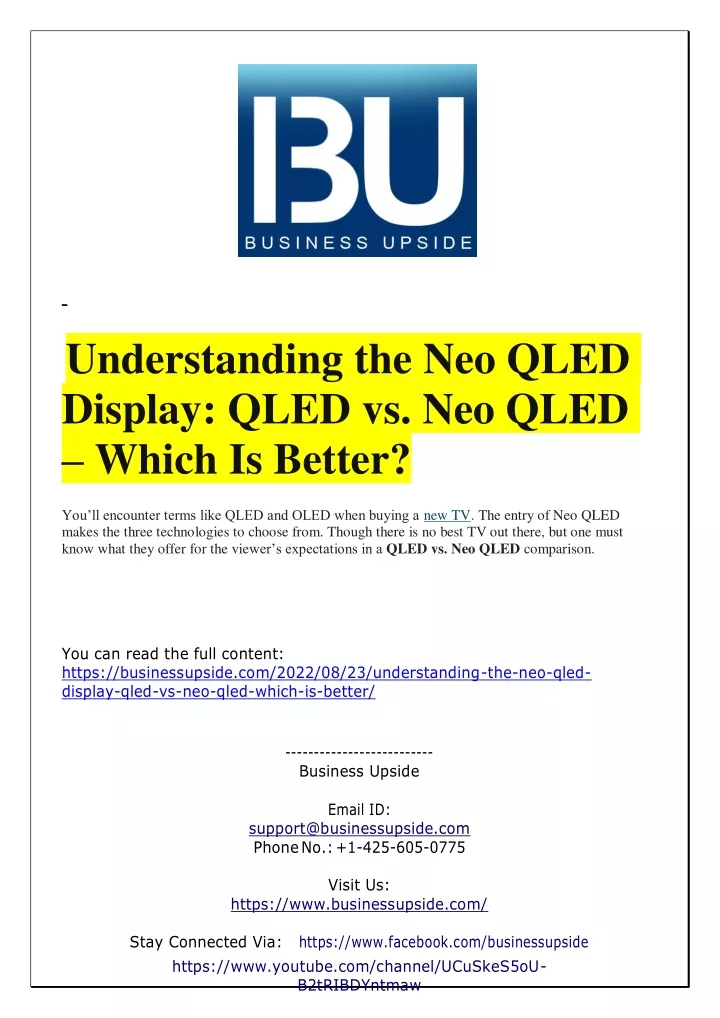 understanding the neo qled display qled