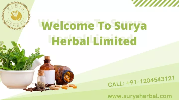 welcome to surya herbal limited