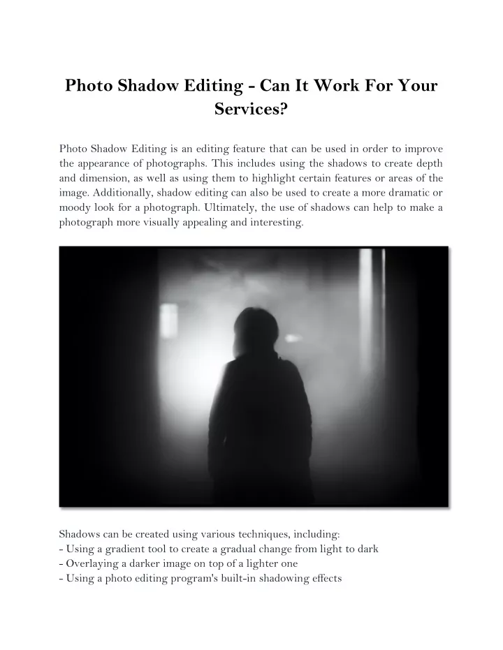 photo shadow editing can it work for your services