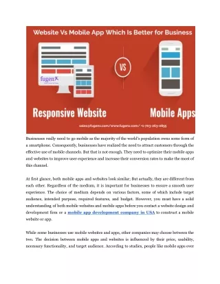 businesses really need to go mobile