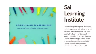sai learning institute