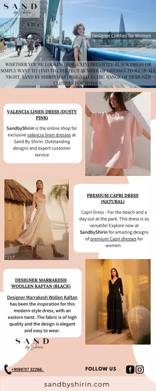 Shop Designer Dresses for Women at Sand By Shirin