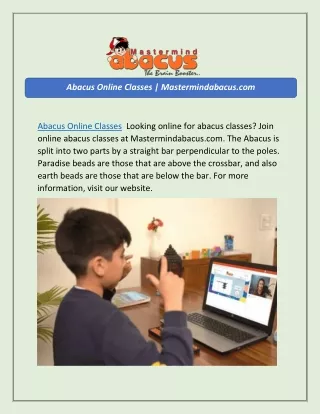 abacus online classes mastermindabacus com