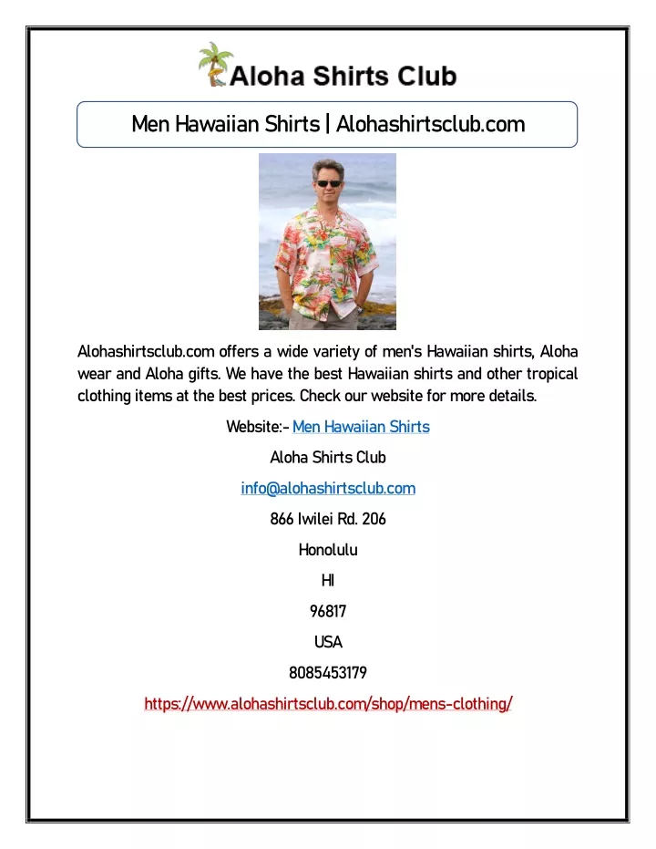 men hawaiian shirts alohashirtsclub com