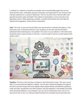 a website is a collection of publicly accessible