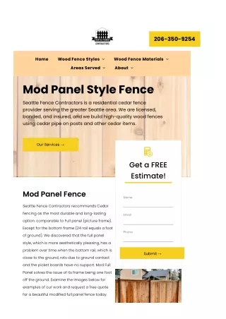 Wood Residential Fence