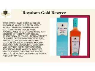 Royalson Gold Reserve