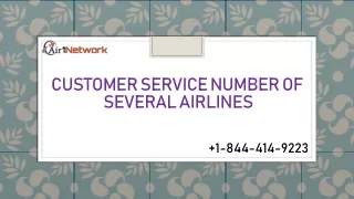1-844-414-9223 Customer Service Number of Top Airlines of U.S.